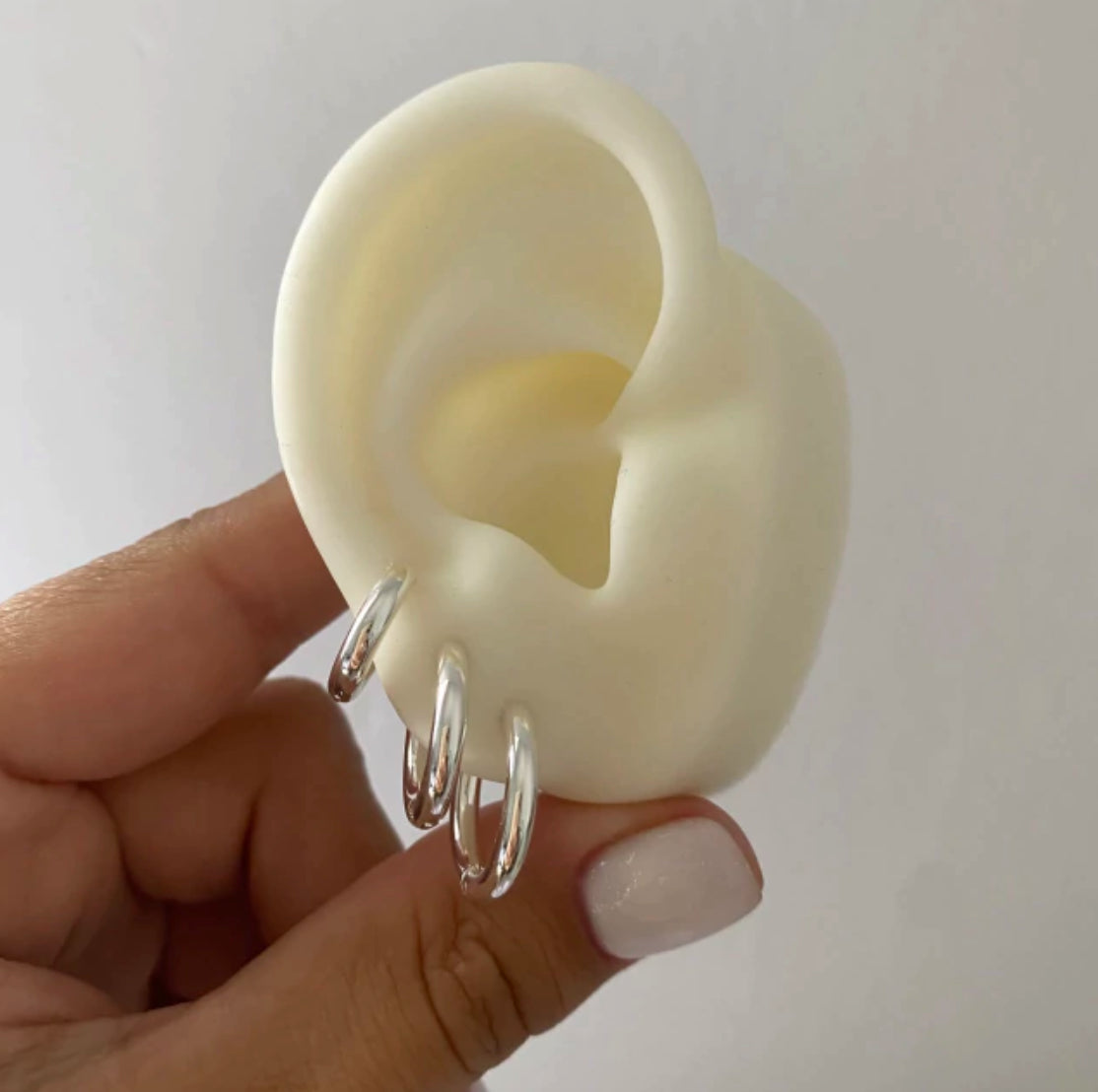 COMBO ARGOLLAS SIMPLES BLANCO