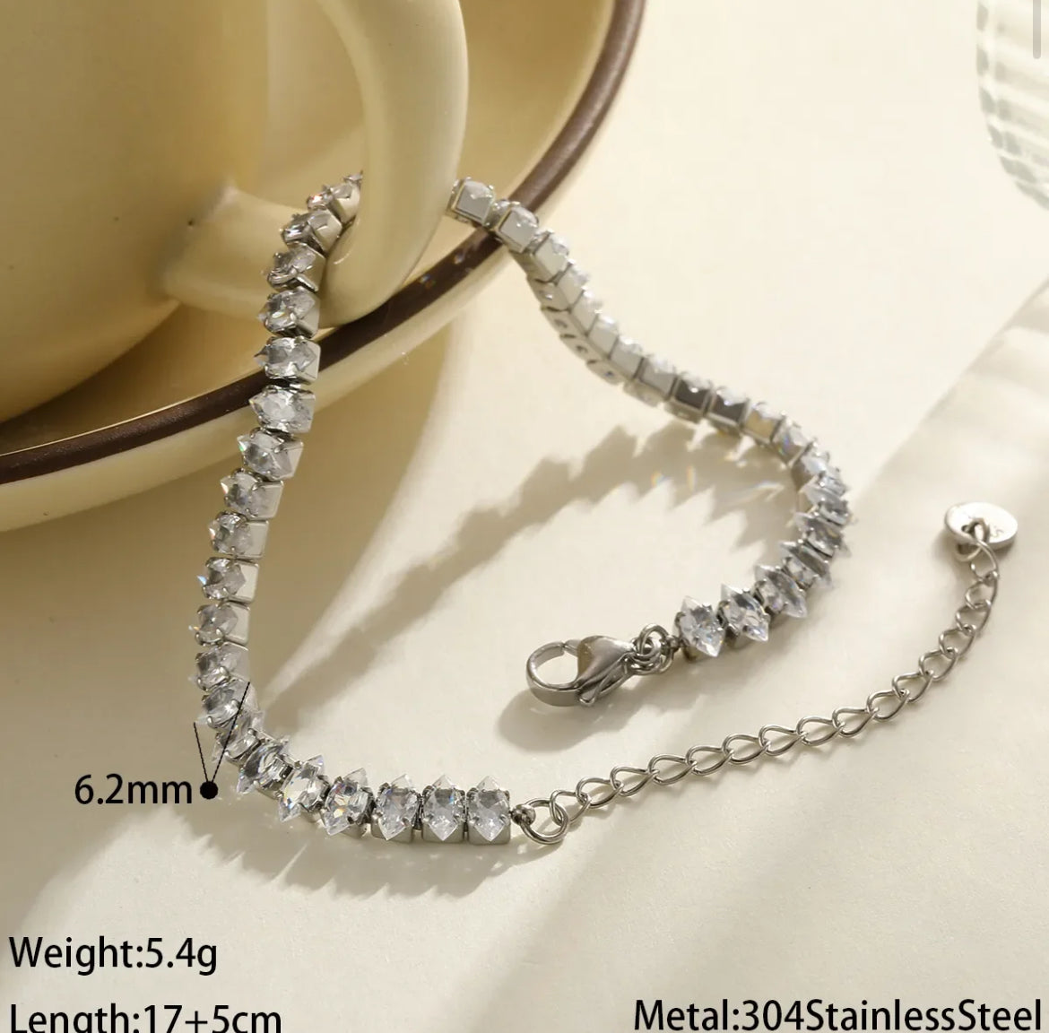 PULSERA LUXURY OVAL SILVER