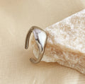 ANILLO FAKE CROISSANT SILVER