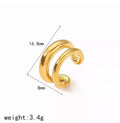 EAR CUFF DOBLE GOLD