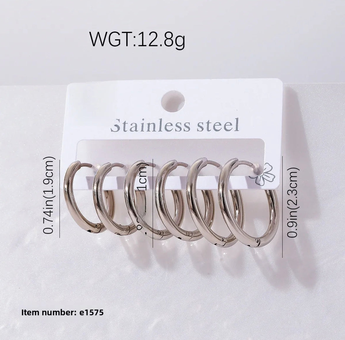 COMBO DE ARGOLLAS MÉDIUM SILVER
