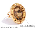 ANILLO OVALON MIEL GOLD