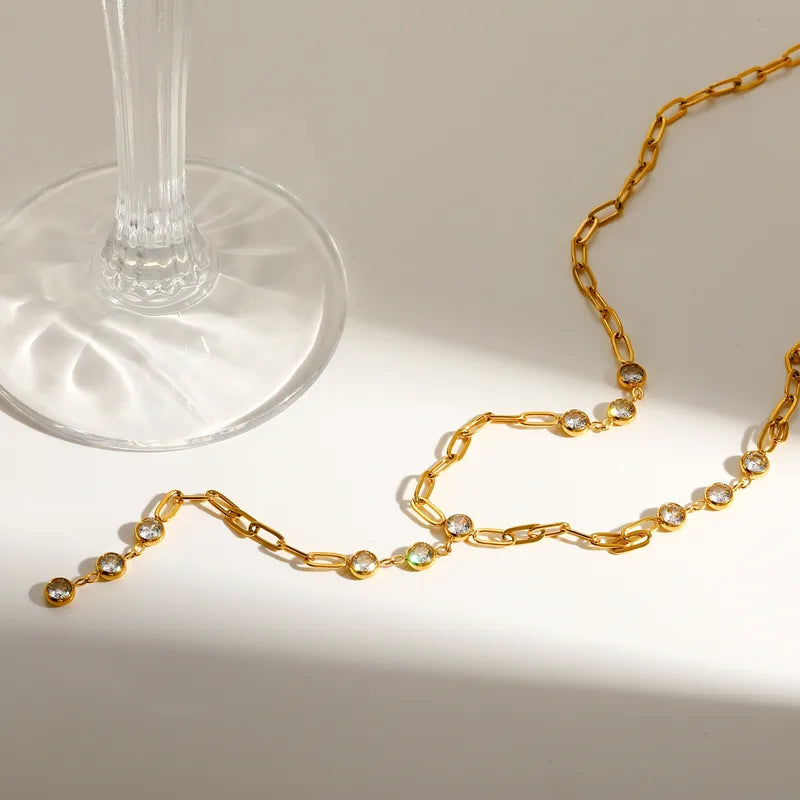 COLLAR CORBATERO SATELITE GOLD