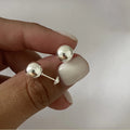 AROS ABRIDORES PERLA PLATEADA PLATA