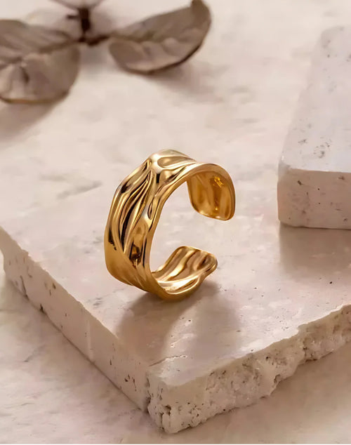 ANILLO BIG PINKY GOLD