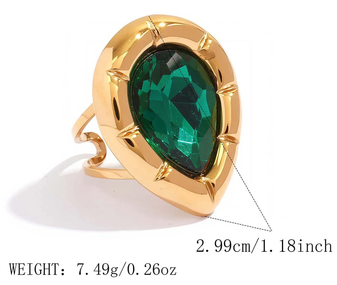 ANILLO SULLIVAN GREEN GOLD