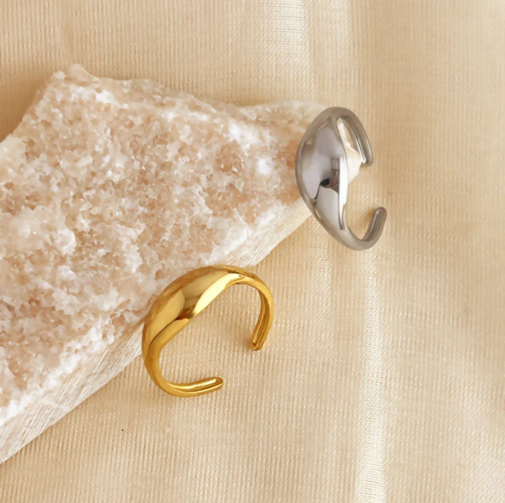 ANILLO FAKE CROISSANT SILVER