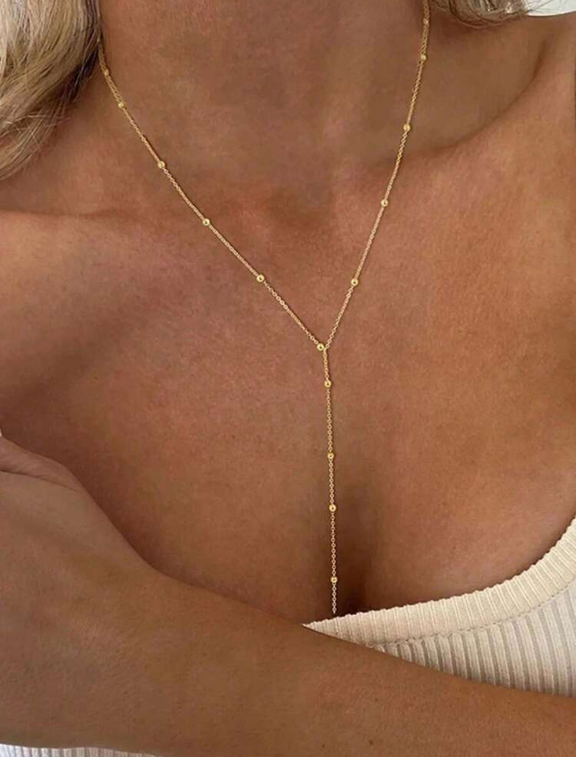 COLLAR BALLS SIMPLE GOLD