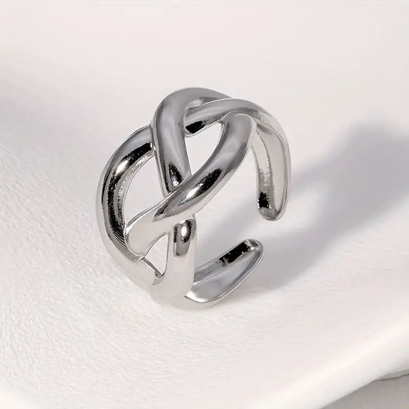 ANILLO TRENZADO SILVER