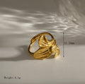 ANILLO HOJA GOLD