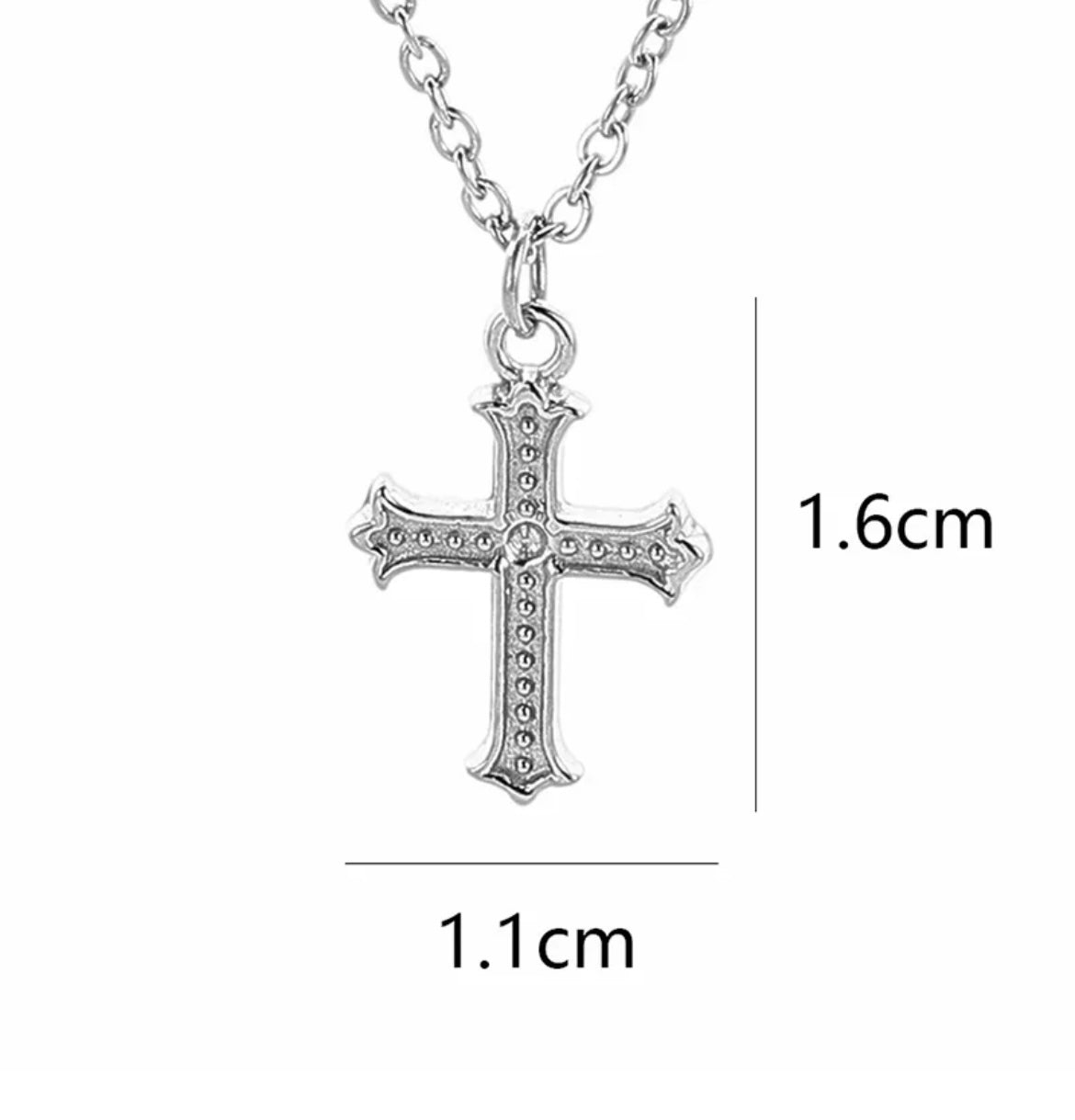 COLLAR CROSS SILVER