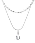 COLLAR DOUBLE BOTTEGA SILVER