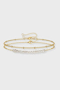 PULSERA DOBLE PERLITA GOLD