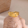 ANILLO BOMBE CUBIC GOLD